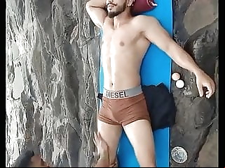 Indian Hunk Body Massage bear (gay) big cock (gay) handjob (gay)